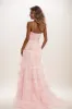 Cowl Neck Spaghetti Straps Lace Corset A Line Tulle Prom Dress CS0816 sold by Cocomelody