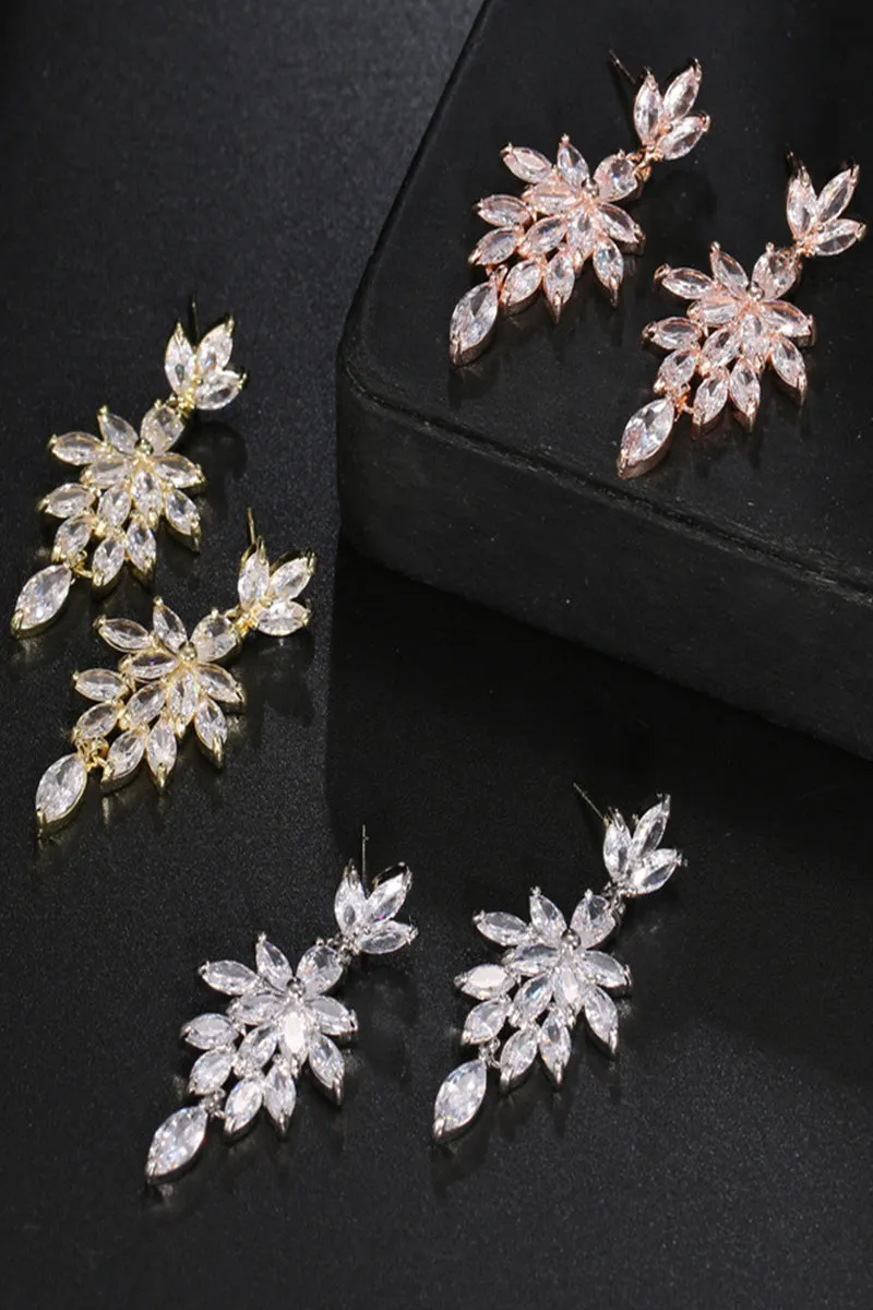 Luxurious Rhinestone Drop Earrings 693880171426 sold by Cocomelody product image thumbnail 3