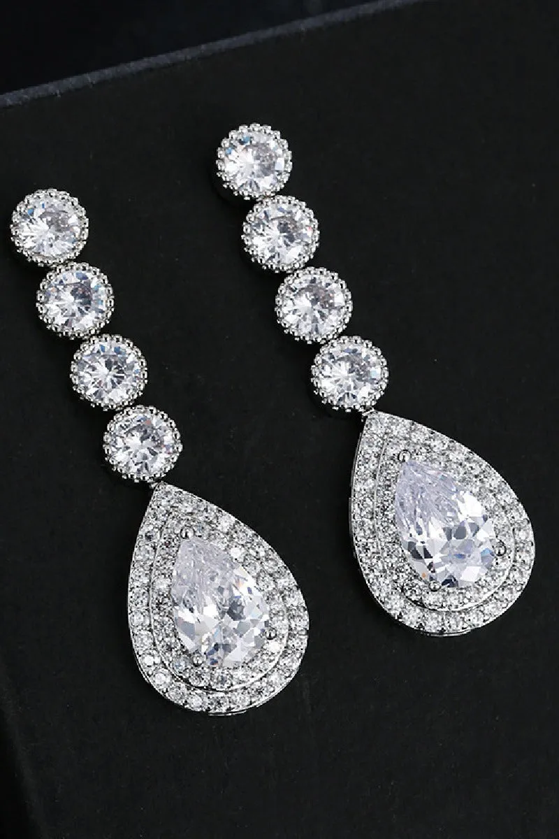 Gorgeous Zircon Earrings/Necklace Jewelry Sets (Set of 2) 702764815986 sold by Cocomelody product image thumbnail 3