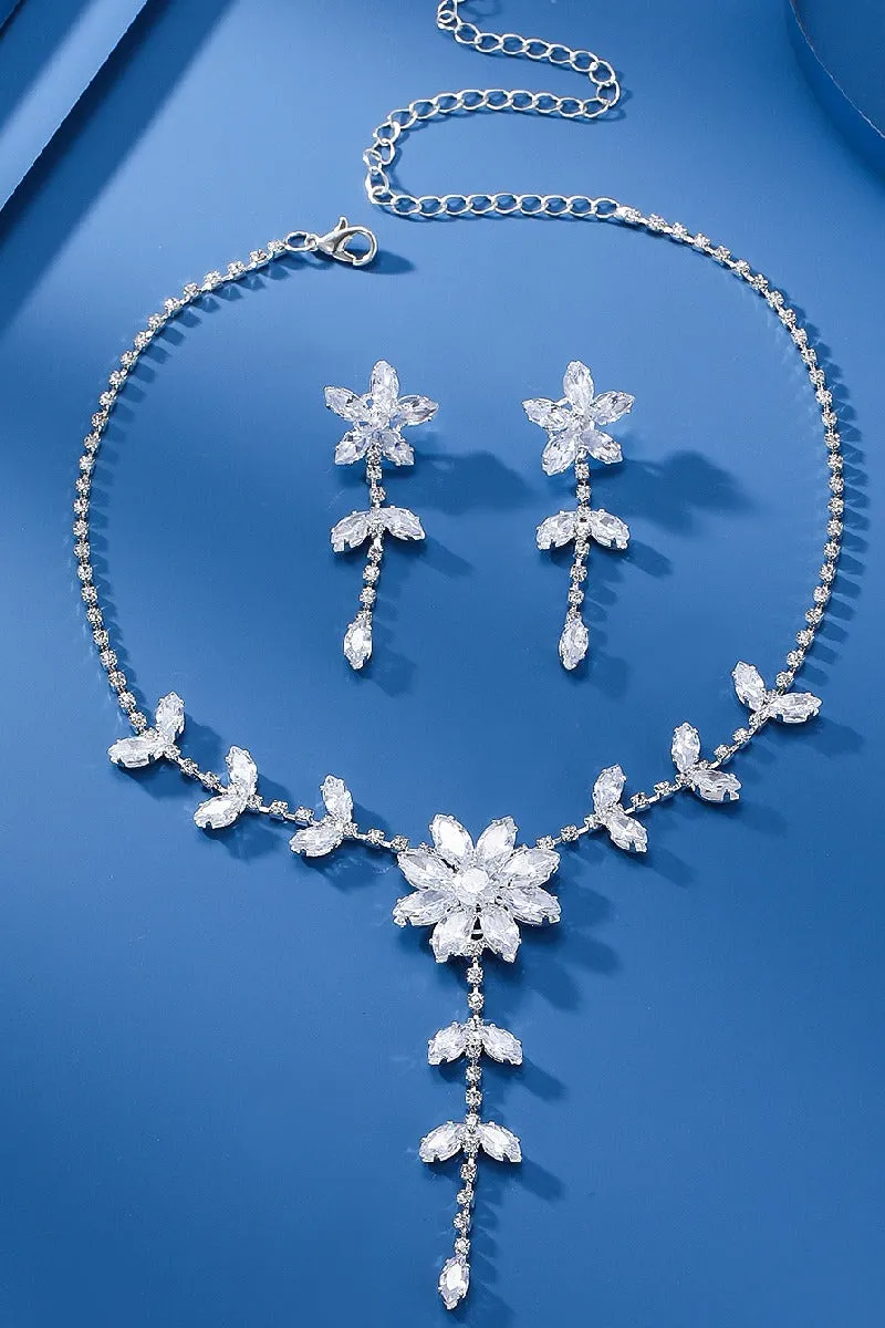 Gorgeous Zircon Earrings/Necklace Jewelry Sets (Set of 2) 784048793825 sold by Cocomelody product image thumbnail 2