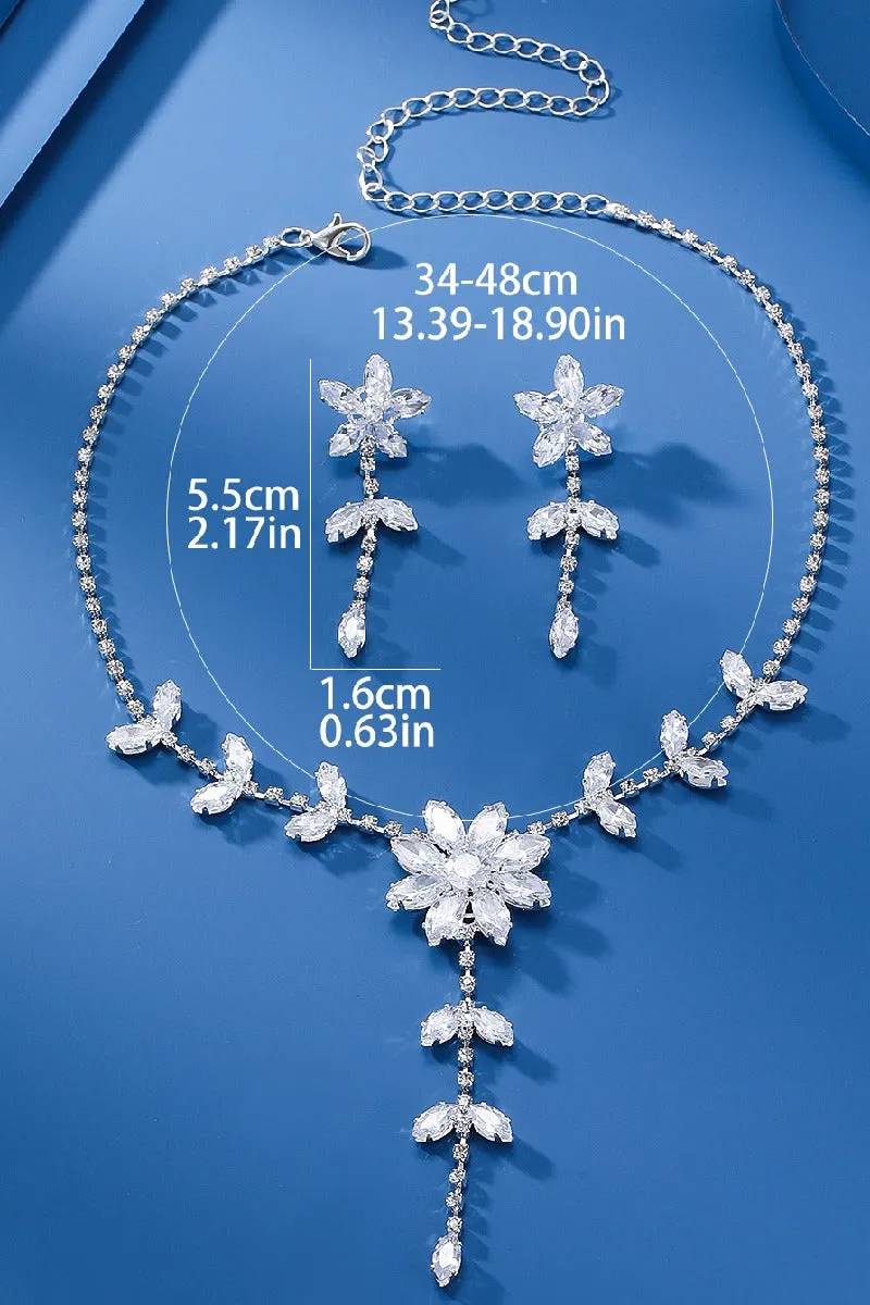 Gorgeous Zircon Earrings/Necklace Jewelry Sets (Set of 2) 784048793825 sold by Cocomelody product image thumbnail 4