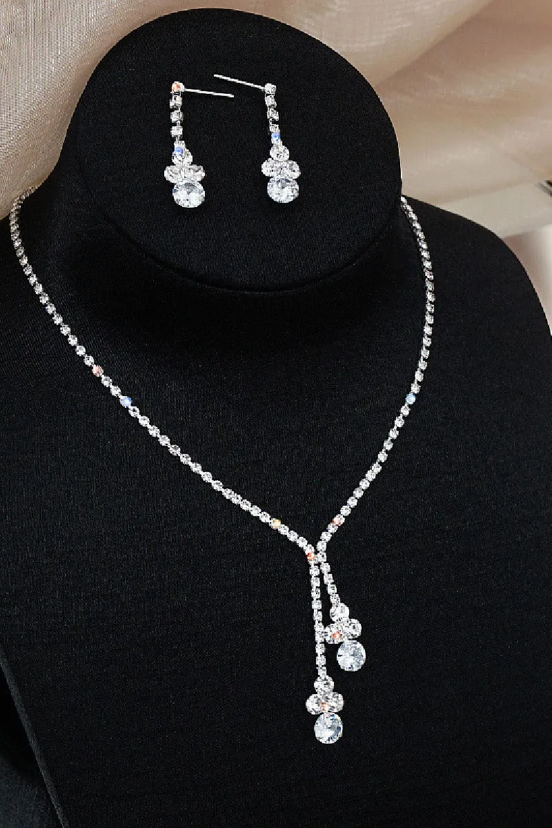 Gorgeous Zircon Earrings/Necklace Jewelry Sets (Set of 2) 680230262045 sold by Cocomelody product image thumbnail 2