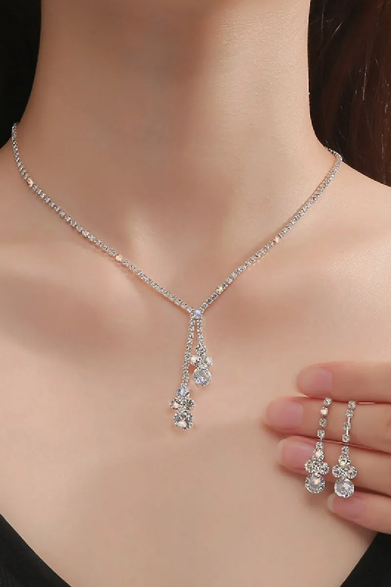 Gorgeous Zircon Earrings/Necklace Jewelry Sets (Set of 2) 680230262045 sold by Cocomelody