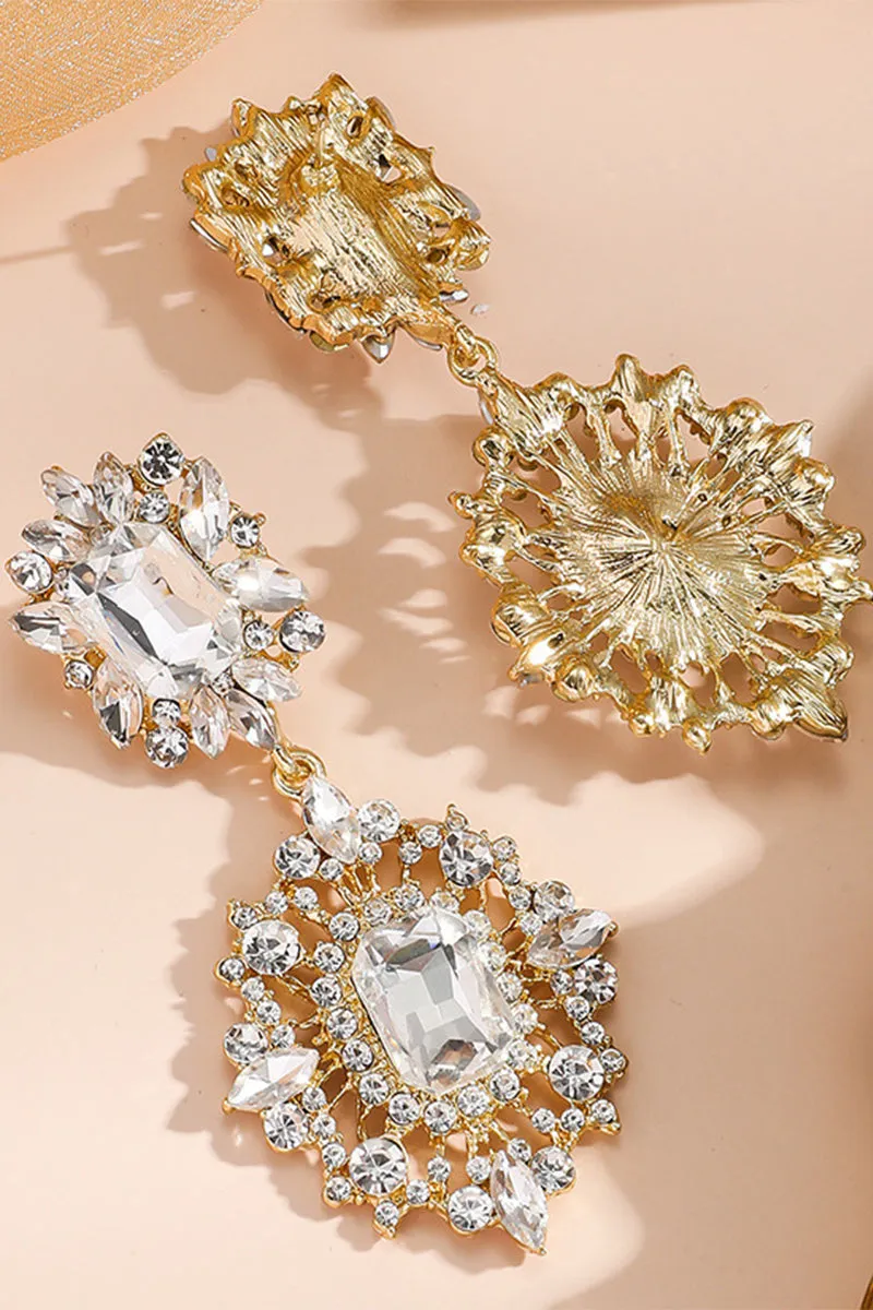 Luxurious Rhinestone Drop Earrings 888875828355 sold by Cocomelody product image thumbnail 3