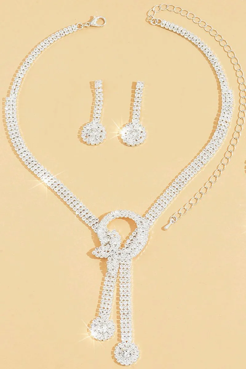 Gorgeous Zircon Earrings/Necklace Jewelry Sets (Set of 3) 912880691069 sold by Cocomelody product image thumbnail 2