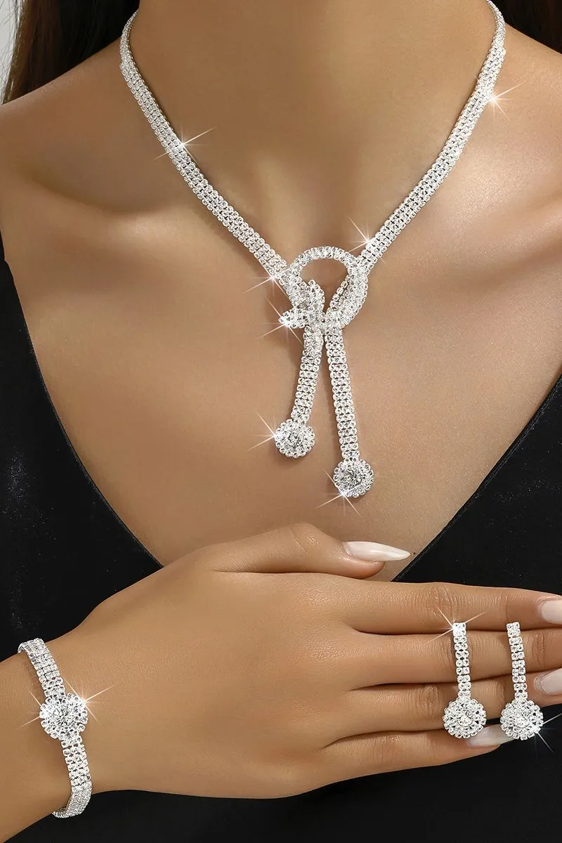 Gorgeous Zircon Earrings/Necklace Jewelry Sets (Set of 3) 912880691069 sold by Cocomelody