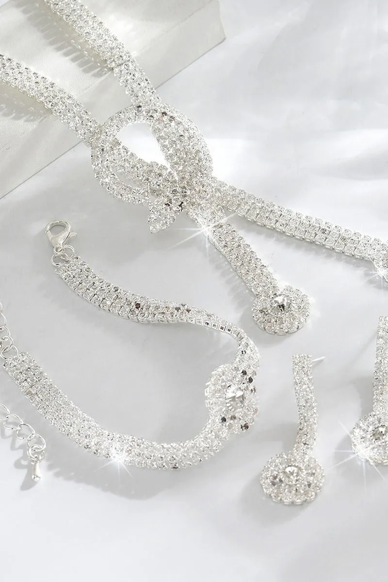 Gorgeous Zircon Earrings/Necklace Jewelry Sets (Set of 3) 912880691069 sold by Cocomelody product image thumbnail 3