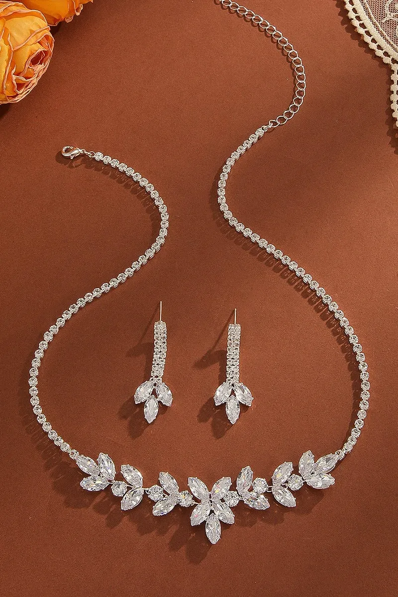 Elegant Rhinestone Wedding Earrings/Necklace Jewelry Sets (Set of 2) 896520168926 sold by Cocomelody
