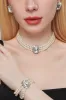 Classic Pearl/Bracelet/ Wedding Earrings/Necklace Jewelry Sets (Set of 3) 834263932975 sold by Cocomelody