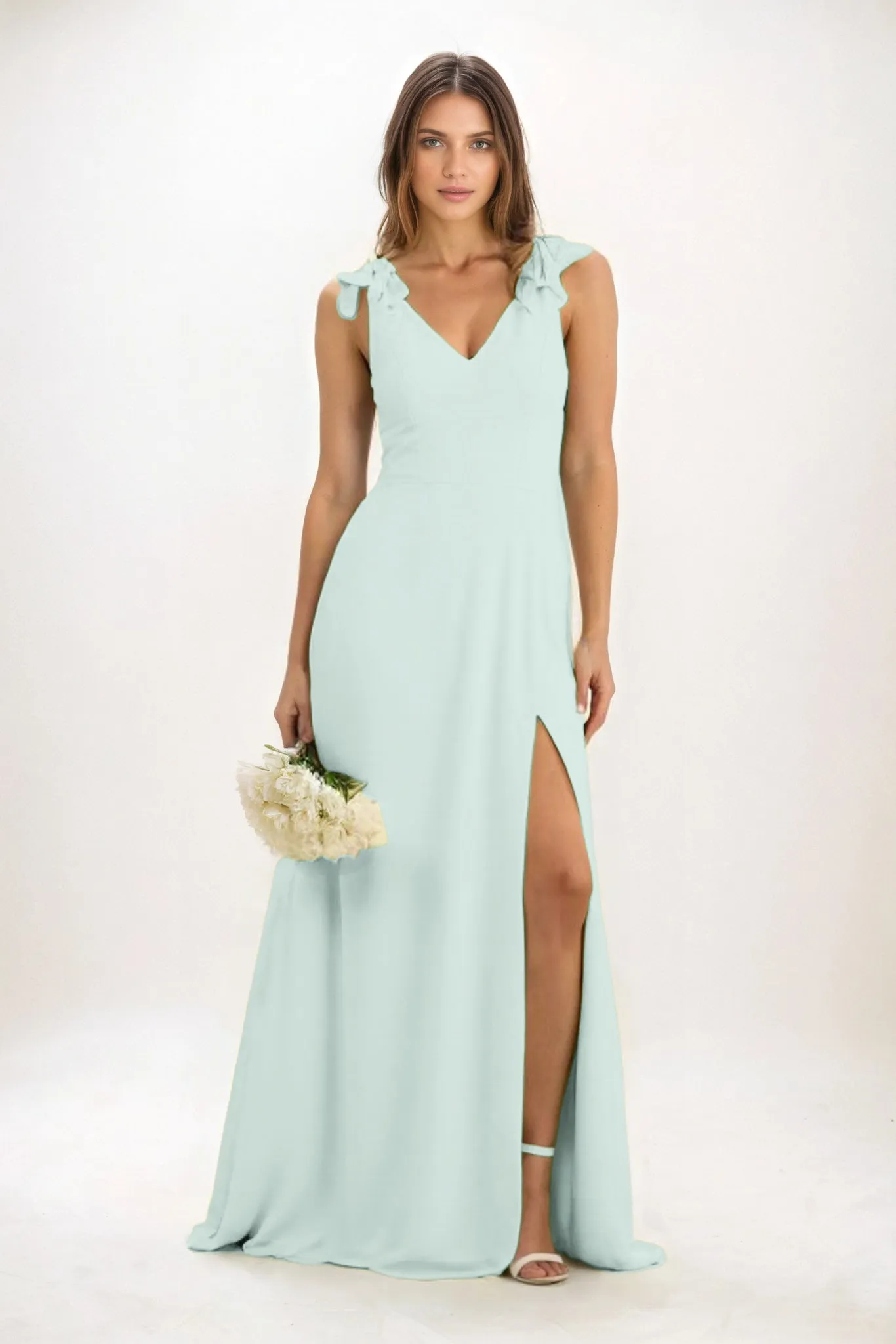 A-Line Maxi Chiffon Bridesmaid Dress CB0828 sold by Cocomelody product image thumbnail 5