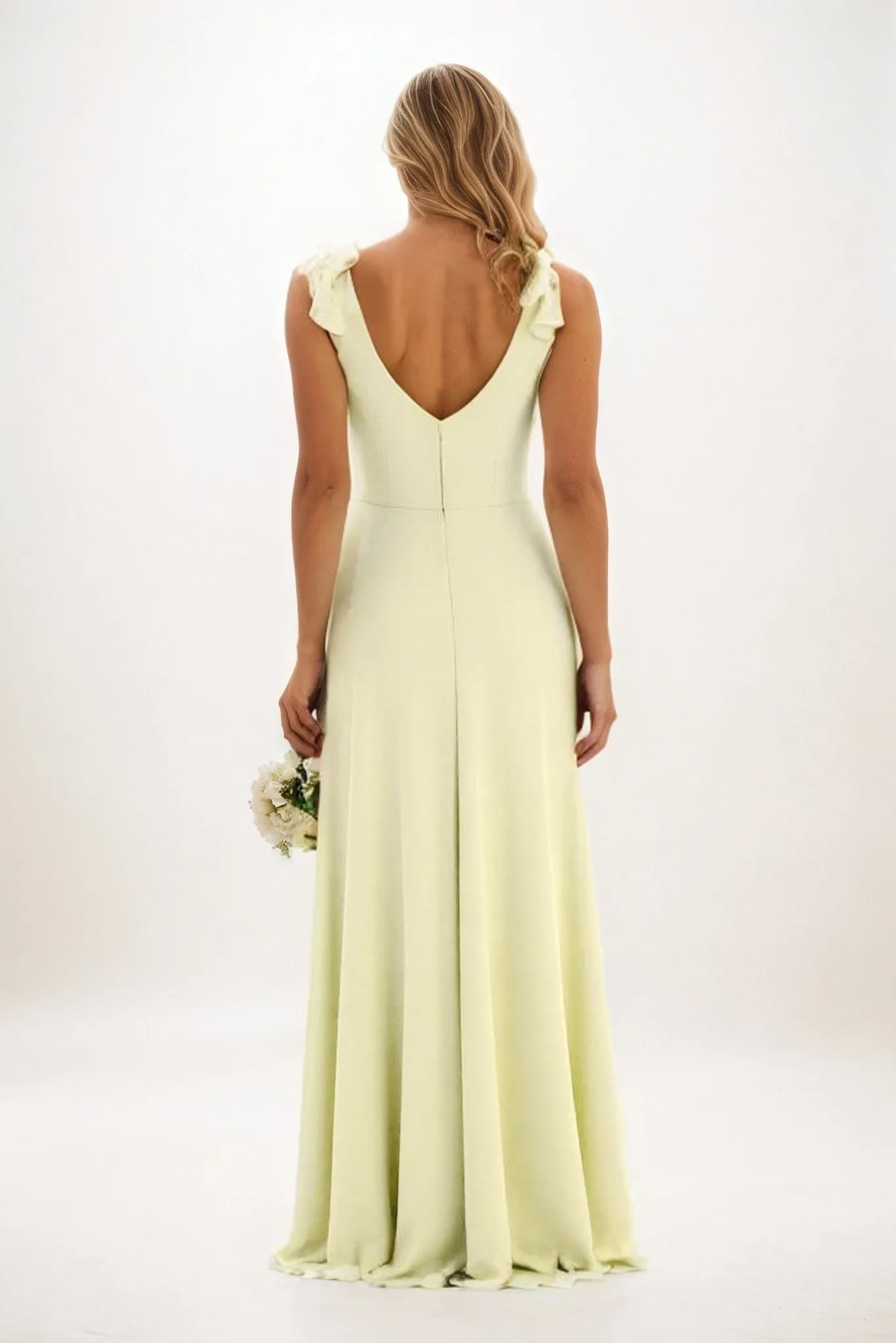 A-Line Maxi Chiffon Bridesmaid Dress CB0828 sold by Cocomelody product image thumbnail 2