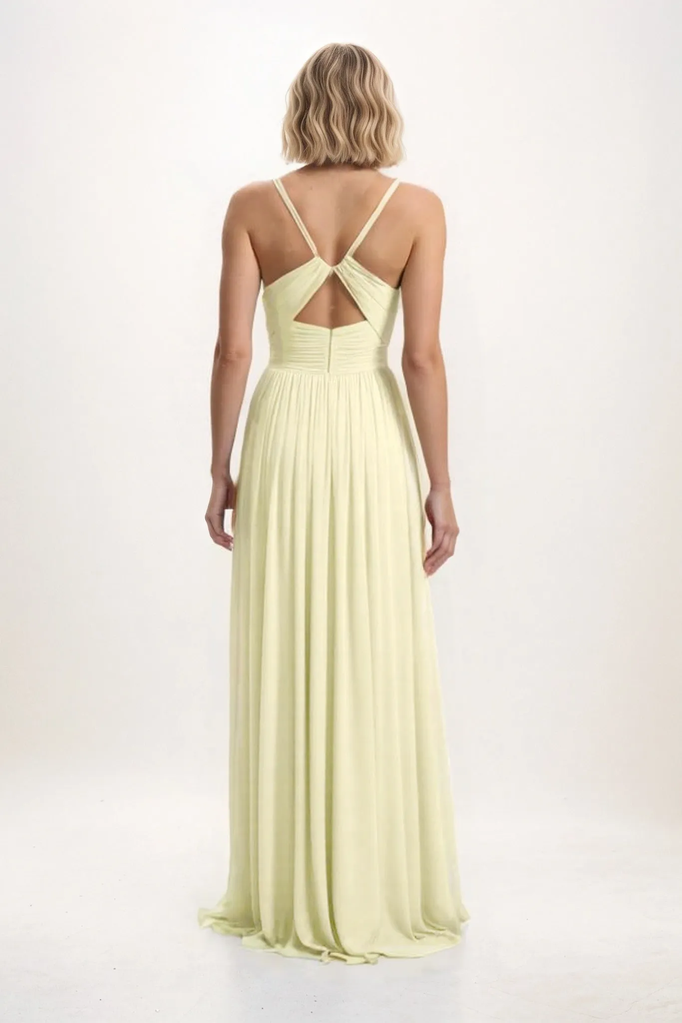 A-Line Maxi Chiffon Bridesmaid Dress CB0825 sold by Cocomelody product image thumbnail 2
