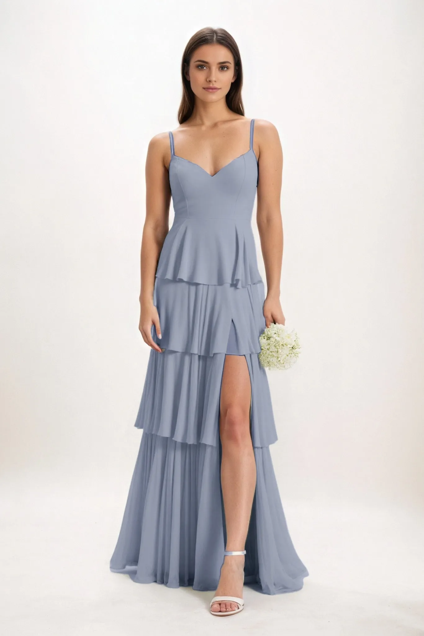 Ball Gown Maxi Chiffon Bridesmaid Dress CB0818 sold by Cocomelody product image thumbnail 5