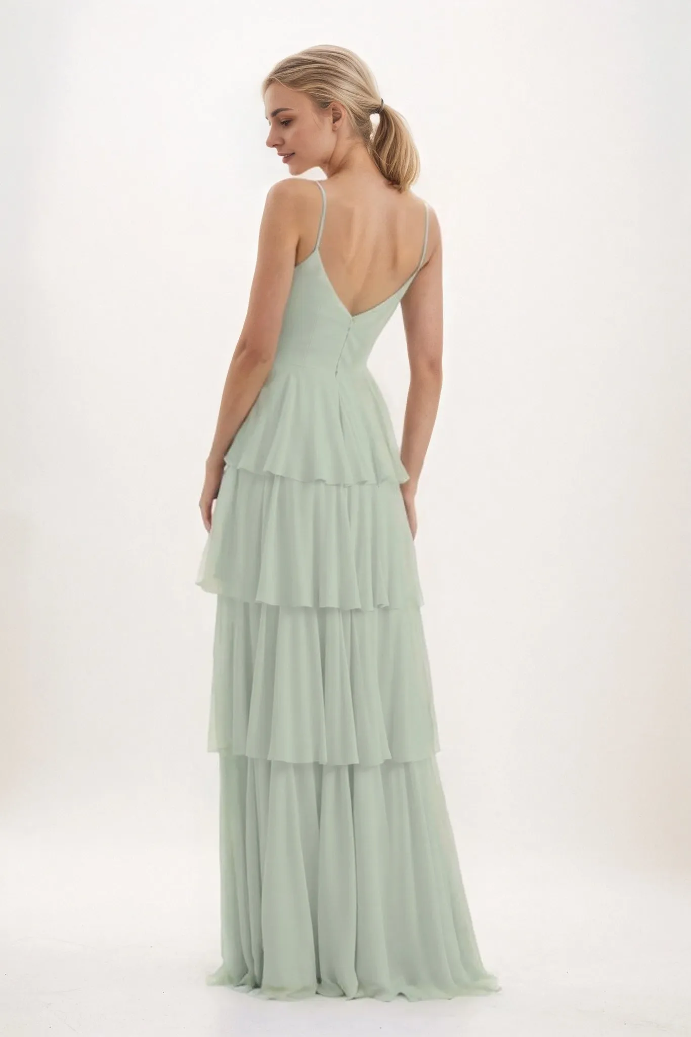 Ball Gown Maxi Chiffon Bridesmaid Dress CB0818 sold by Cocomelody product image thumbnail 2