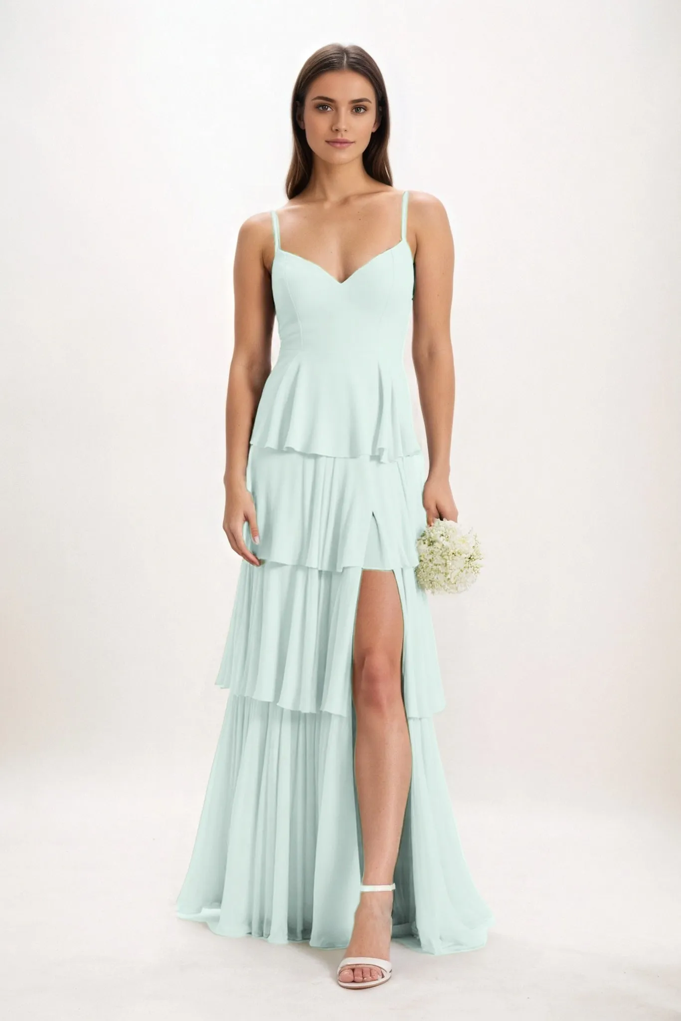 Ball Gown Maxi Chiffon Bridesmaid Dress CB0818 sold by Cocomelody product image thumbnail 4