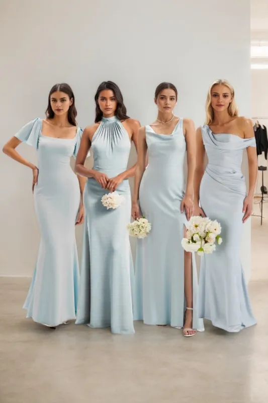 Sheath-Column Maxi Chiffon Bridesmaid Dress CB0813 sold by Cocomelody