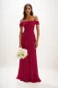 A-Line Maxi Chiffon Bridesmaid Dress CB0857 sold by Cocomelody