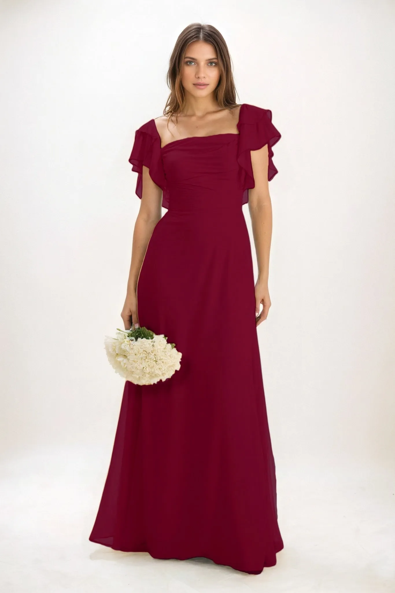 A-Line Maxi Chiffon Bridesmaid Dress CB0856 sold by Cocomelody product image thumbnail 4