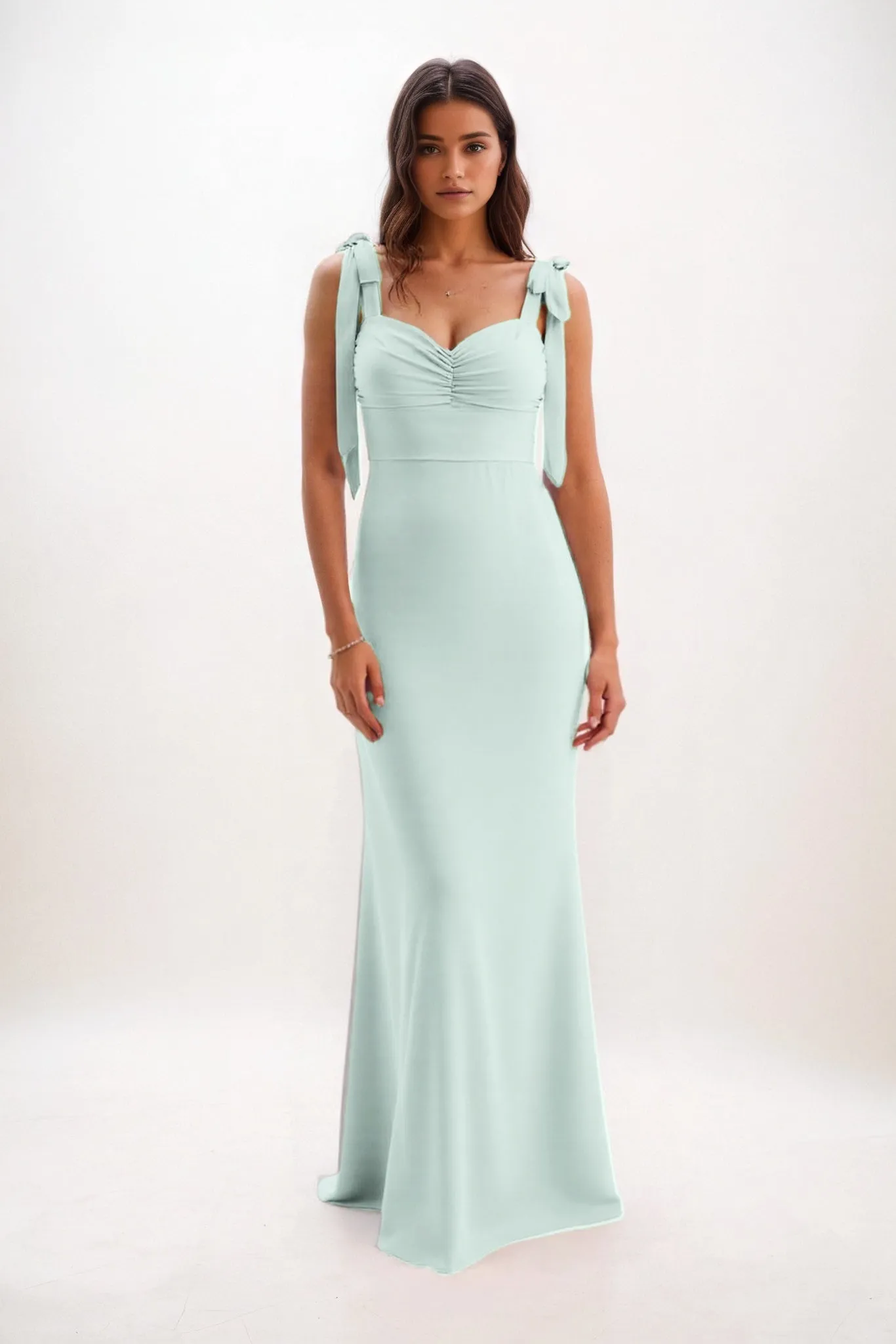 Sheath-Column Maxi Chiffon Bridesmaid Dress CB0849 sold by Cocomelody product image thumbnail 5