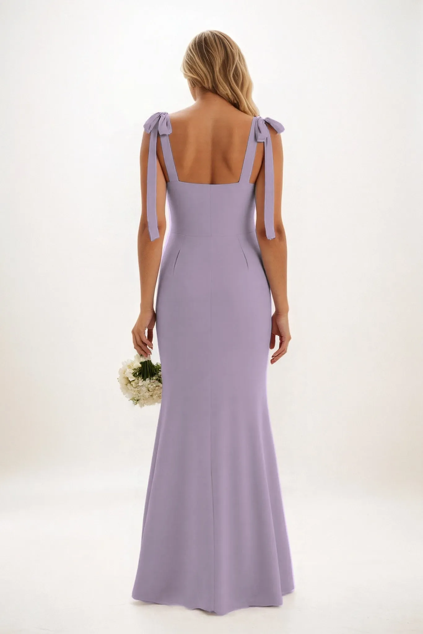 Sheath-Column Maxi Chiffon Bridesmaid Dress CB0849 sold by Cocomelody product image thumbnail 2