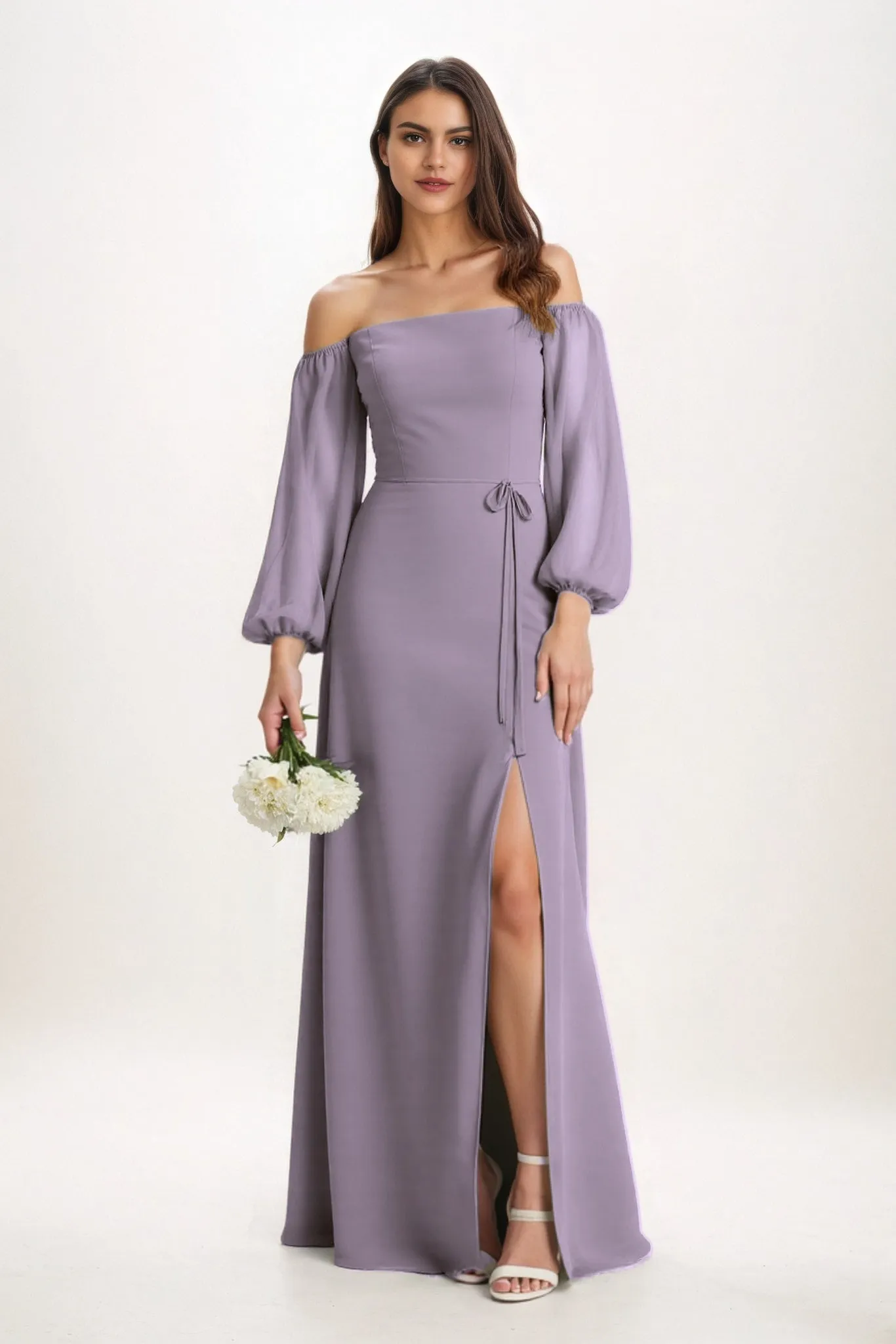 A-Line Maxi Chiffon Bridesmaid Dress CB0847 sold by Cocomelody