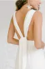 V-Neck Floor Length Chiffon Wedding Jumpsuit CW3585 sold by Cocomelody
