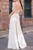 V-Neck Floor Length Chiffon Wedding Jumpsuit CW3576 sold by Cocomelody