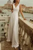 Illusion Floor Length Chiffon Wedding Jumpsuit CW3571 sold by Cocomelody