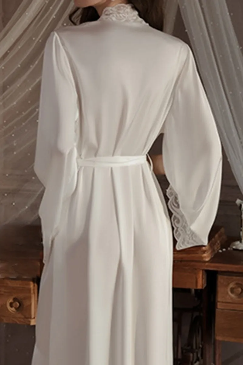 Sexy Lace Panelled Length Robes For Bride 875471798417 sold by Cocomelody product image thumbnail 5