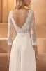 V-Neck Floor Length Lace Chiffon Wedding Jumpsuit CW3561 sold by Cocomelody