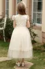 A-Line Midi Tulle Flower Girl Dress CF0382 sold by Cocomelody