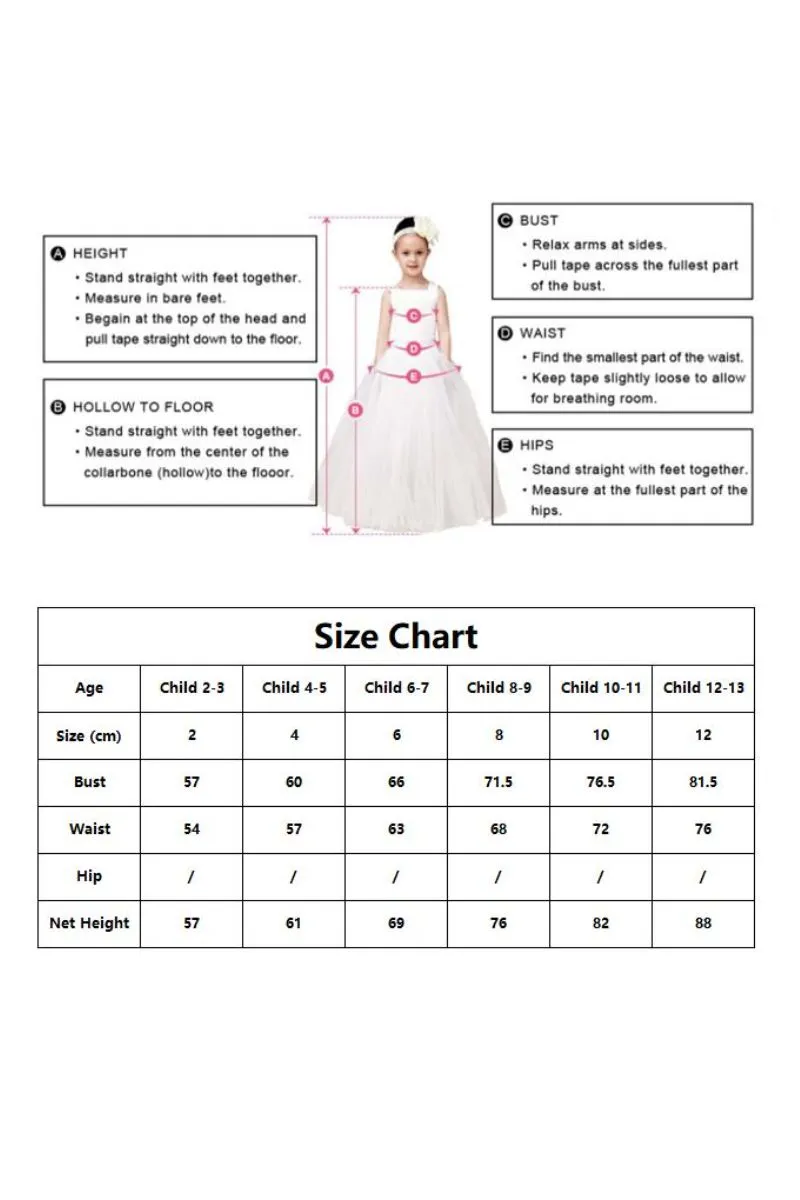 A-Line Midi Tulle Flower Girl Dress CF0377 sold by Cocomelody product image thumbnail 3