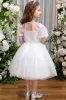 A-Line Midi Tulle Flower Girl Dress CF0363 sold by Cocomelody