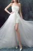 A-Line Sweep-Brush Train Lace Tulle Little White Dress 100049 sold by Cocomelody