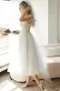 Boho Lace Tea-Length Backless Dress for Reception CW3396CR sold by Cocomelody