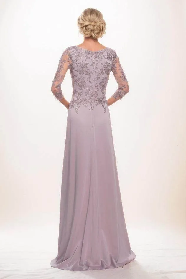 A-Line Maxi Chiffon Mother Of The Bride Dress CM0313 sold by Cocomelody product image thumbnail 2