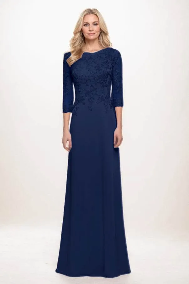 A-Line Maxi Chiffon Mother Of The Bride Dress CM0313 sold by Cocomelody product image thumbnail 4