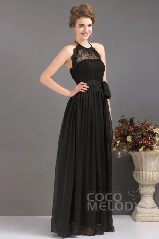 Sheath-Column Floor Length Chiffon Evening Dress COUF13007 sold by Cocomelody