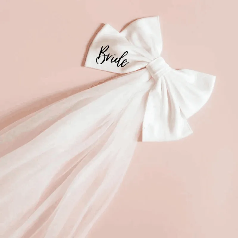 Bridal Hair Bow Hair Clip 740745282999 sold by Cocomelody