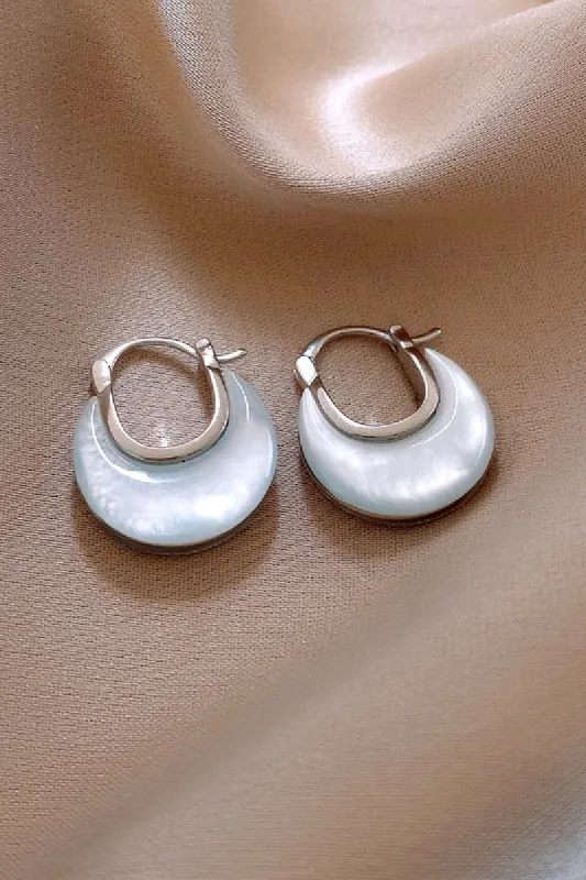 U-shaped bag mother-of-pearl earrings 868785939869 sold by Cocomelody