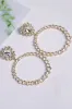 Shining Rhinestone Hoop Earrings 666472917150 sold by Cocomelody