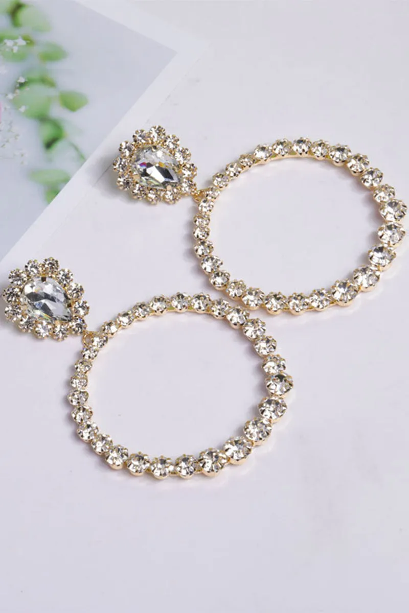 Shining Rhinestone Hoop Earrings 666472917150 sold by Cocomelody product image thumbnail 3