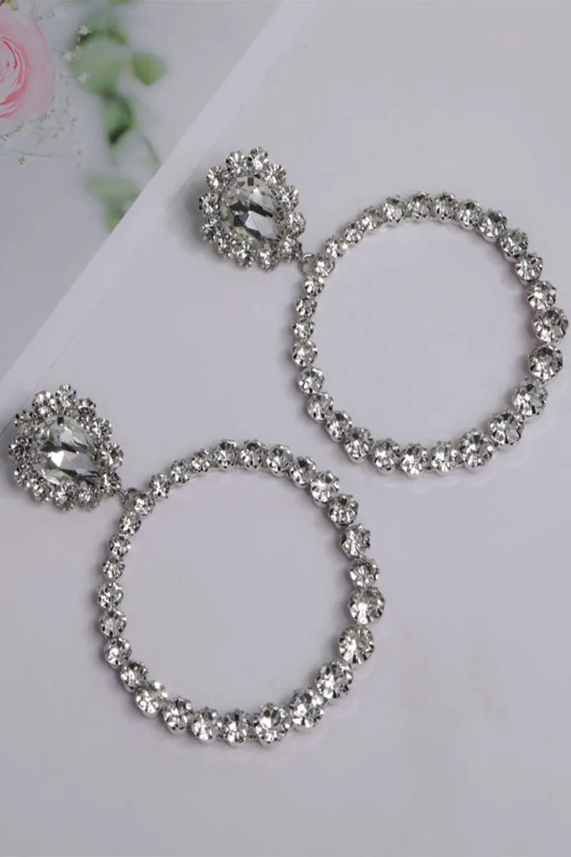 Shining Rhinestone Hoop Earrings 666472917150 sold by Cocomelody product image thumbnail 2