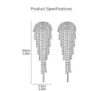Rhinestone/Tassels Drop Earrings 714949471813 751330283865 sold by Cocomelody