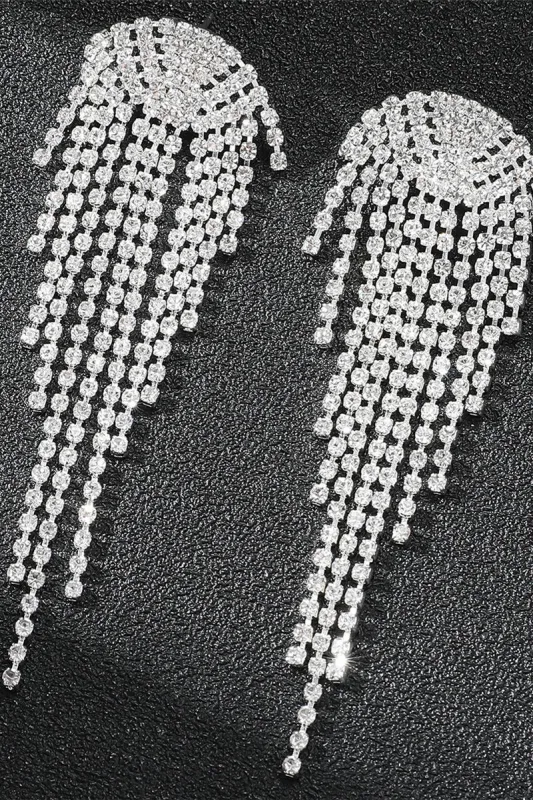 Rhinestone/Tassels Drop Earrings 714949471813 751330283865 sold by Cocomelody