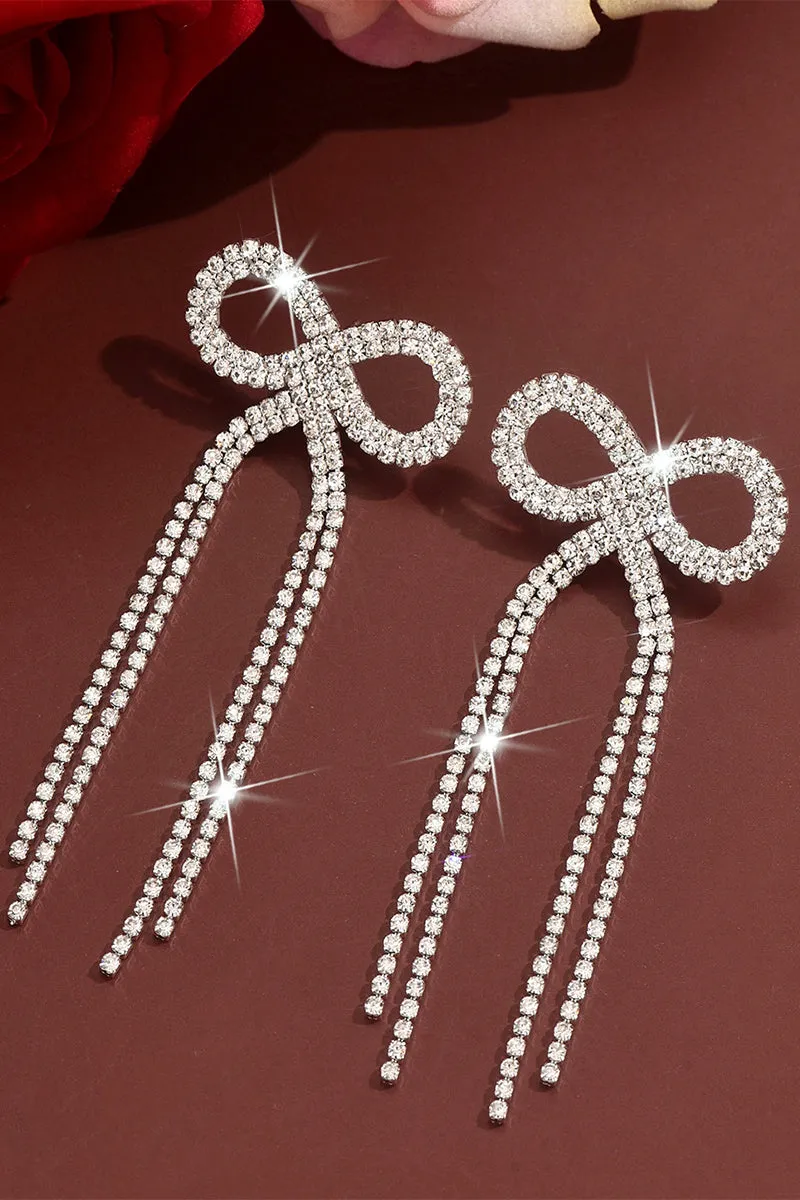 Rhinestone/Tassels Drop Earrings 921419280336 sold by Cocomelody product image thumbnail 2