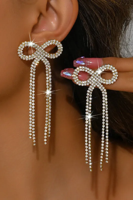 Rhinestone/Tassels Drop Earrings 921419280336 sold by Cocomelody