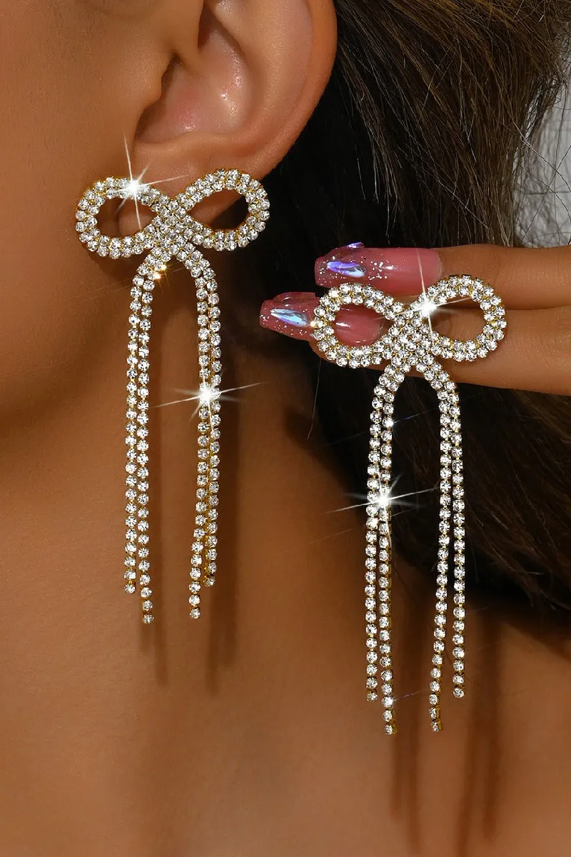 Rhinestone/Tassels Drop Earrings 921419280336 sold by Cocomelody