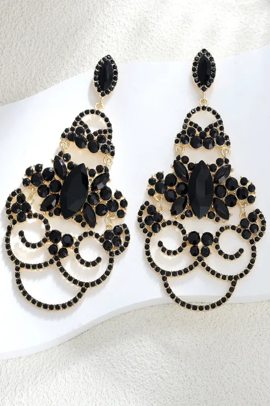 Alloy Earrings with Crystals Rhinestone 856121278887 sold by Cocomelody
