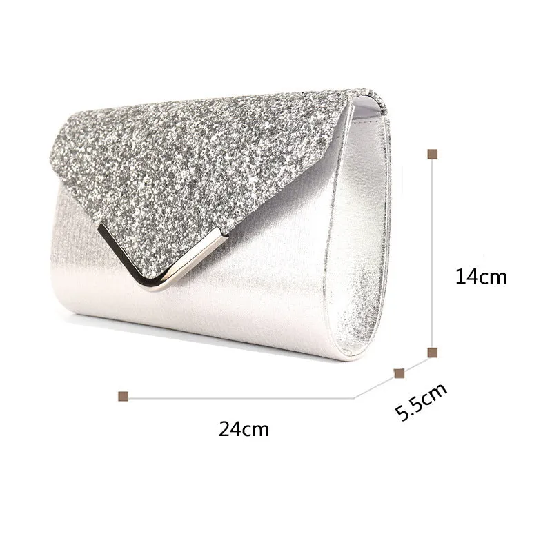 Shiny rhinestone small envelope bag 706744649389 sold by Cocomelody product image thumbnail 3